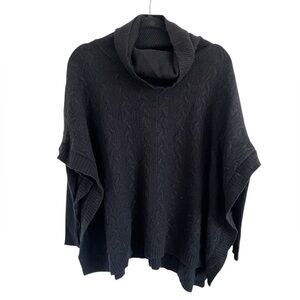 Kokun Black Sweater Poncho